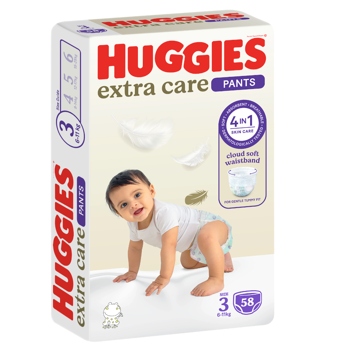 Huggies, Baby Culottes Extra Care Size 3 - 58 Pcs Huggies, Baby Culottes Extra Care Size 3 - 58 Pcs