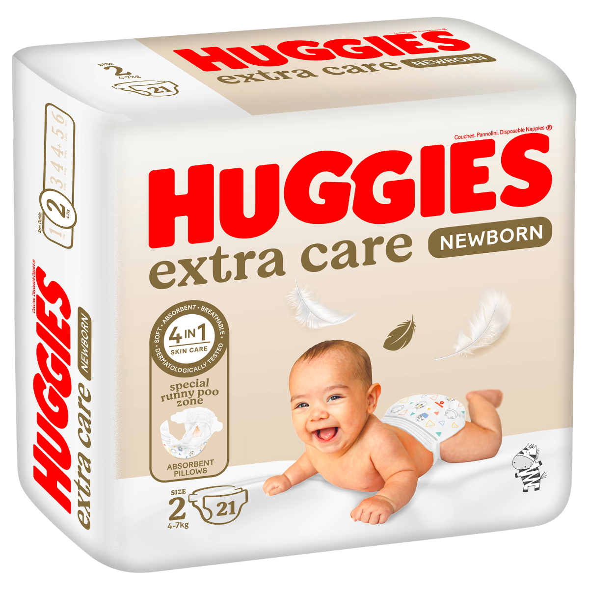 Huggies, Baby Diapers Size 2 Newborn - 21 Pcs Huggies, Baby Diapers Size 2 Newborn - 21 Pcs