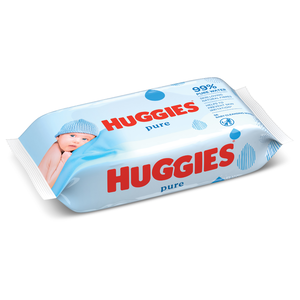 Huggies, Baby Wipes Pure Wipes - 56 Pcs - 2 Huggies, Baby Wipes Pure Wipes - 56 Pcs - 2