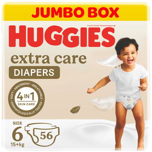 Huggies, Extra Care Size 6 15+ Kg Jumbo Box - 56 Pcs - 2 Huggies, Extra Care Size 6 15+ Kg Jumbo Box - 56 Pcs - 2