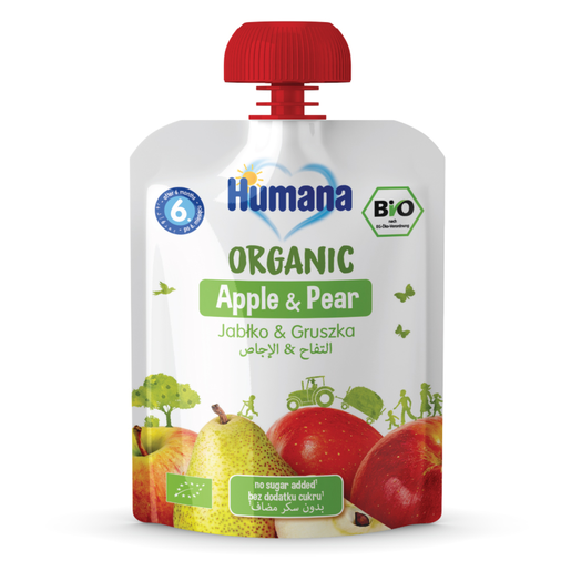 Humana, Apple & Pear +6 Months - 90 Gm