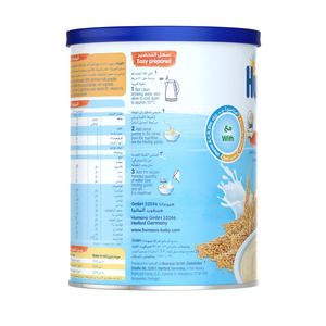 Humana, Complementary Baby Food Wheat & Milk Cereals - 400 Gm - 3 Humana, Complementary Baby Food Wheat & Milk Cereals - 400 Gm - 3