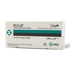 Hyzaar, For High Blood Pressure - 28 Tablets - 2 Hyzaar, For High Blood Pressure - 28 Tablets - 2