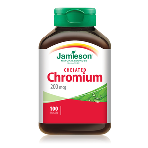 Jamieson, Chromium 200 Mcg - 100 Tablets Jamieson, Chromium 200 Mcg - 100 Tablets