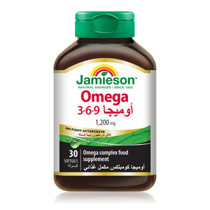 Jamieson, Omega 3, 6, 9, 1200 Mg - 30 Softgels Jamieson, Omega 3, 6, 9, 1200 Mg - 30 Softgels