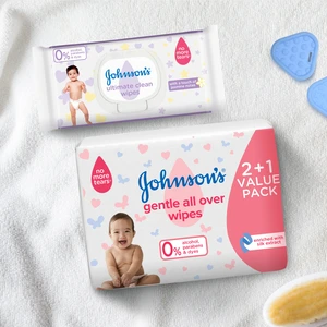 Johnsons, Baby Wet Wipes Gentle All Over - 20 Pcs - 6 Johnsons, Baby Wet Wipes Gentle All Over - 20 Pcs - 6