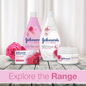 Johnsons, Body Lotion Vita-Rich Soothing Rose Water - 400 Ml - 7 Johnsons, Body Lotion Vita-Rich Soothing Rose Water - 400 Ml - 7
