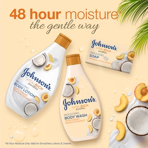 Johnsons, Body Lotion Vita-Rich Yogurt Peach & Coconut - 400 Ml - 2 Johnsons, Body Lotion Vita-Rich Yogurt Peach & Coconut - 400 Ml - 2