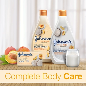 Johnsons, Body Lotion Vita-Rich Yogurt Peach & Coconut - 400 Ml - 6 Johnsons, Body Lotion Vita-Rich Yogurt Peach & Coconut - 400 Ml - 6