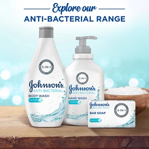 Johnsons, Body Wash Anti Bacterial Sea Salts - 400 Ml - 8 Johnsons, Body Wash Anti Bacterial Sea Salts - 400 Ml - 8