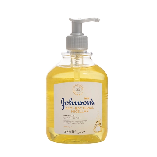 Johnsons, Hand Wash Anti Bacterial Micellar Lemon - 500 Ml