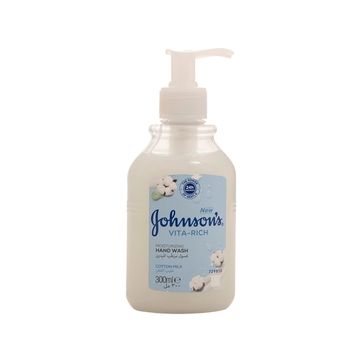 Johnsons, Hand Wash Vita-Rich With Cotton Milk - 300 Ml
