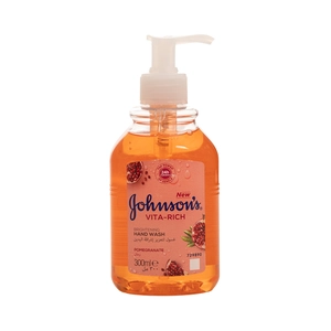 Johnsons, Hand Wash Vita-Rich With Pomegranate - 300 Ml Johnsons, Hand Wash Vita-Rich With Pomegranate - 300 Ml