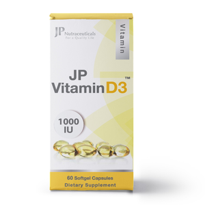 Jp Vitamin D3 1000 IU, For Bone Health - 60 Capsules - 2 Jp Vitamin D3 1000 IU, For Bone Health - 60 Capsules - 2