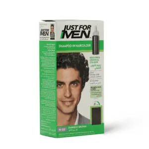 Just For Men Shampoo In Hair Color For Men Darkest Brown - 66 Gm - 3 Just For Men Shampoo In Hair Color For Men Darkest Brown - 66 Gm - 3