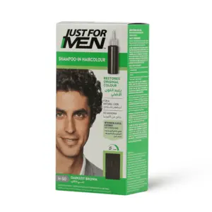 Just For Men Shampoo In Hair Color For Men Darkest Brown - 66 Gm - 4 Just For Men Shampoo In Hair Color For Men Darkest Brown - 66 Gm - 4