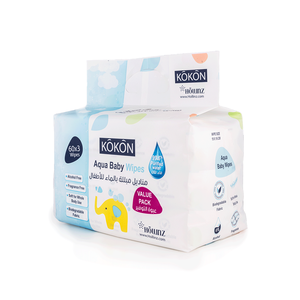 Kokon, Aqua Baby Wipes Value Pack - 1 Kit - 2 Kokon, Aqua Baby Wipes Value Pack - 1 Kit - 2