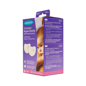 Lansinoh, Contact Nipple Shields With Protective Case Size 2 - 2 Pcs - 2 Lansinoh, Contact Nipple Shields With Protective Case Size 2 - 2 Pcs - 2