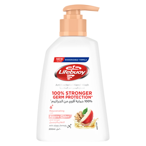 Lifebuoy, Antibacterial Hand Wash, Apple Cider and Ginger - 200 Ml - 1 Lifebuoy, Antibacterial Hand Wash, Apple Cider and Ginger - 200 Ml - 1
