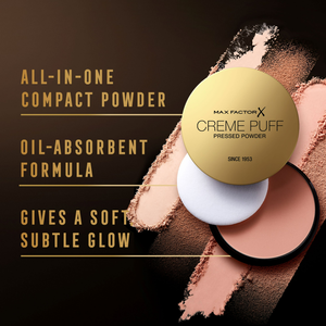 Max Factor, Cream Puff, Pressed Powder, Golden 75 - 1 Pc - 5 Max Factor, Cream Puff, Pressed Powder, Golden 75 - 1 Pc - 5