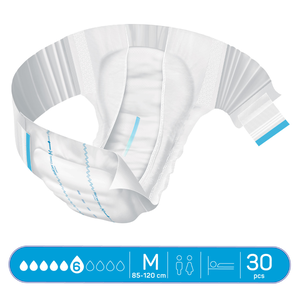 Molicare, Premium Adult Diapers Medium Size - 30 Pcs - 3 Molicare, Premium Adult Diapers Medium Size - 30 Pcs - 3