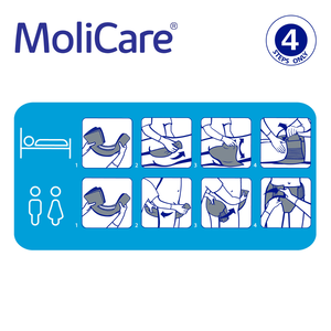 Molicare, Premium Adult Diapers Medium Size - 30 Pcs - 5 Molicare, Premium Adult Diapers Medium Size - 30 Pcs - 5