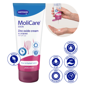 Molicare, Zinc Oxide Cream Protects The Skin - 200 Ml - 3 Molicare, Zinc Oxide Cream Protects The Skin - 200 Ml - 3