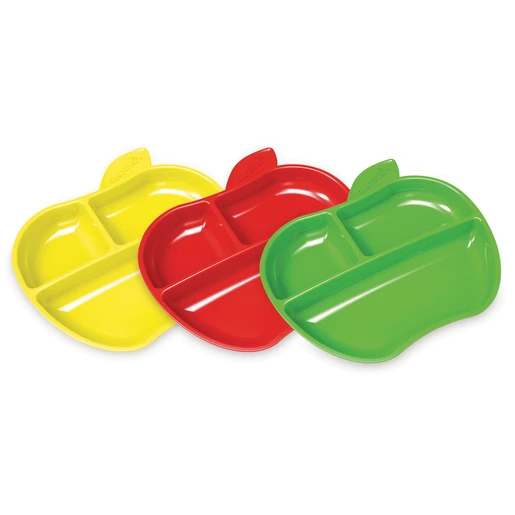 Munchkin, Feeding Plates Apple - 3 Pcs