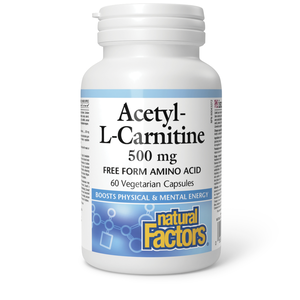 Natural Factors, Acetyl L Carnitine 500 Mg - 60 Capsule Natural Factors, Acetyl L Carnitine 500 Mg - 60 Capsule