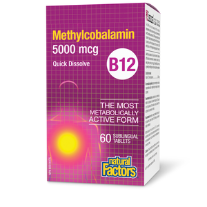 Natural Factors, B12 Methyl 5000Mcg - 60 Tablet Natural Factors, B12 Methyl 5000Mcg - 60 Tablet