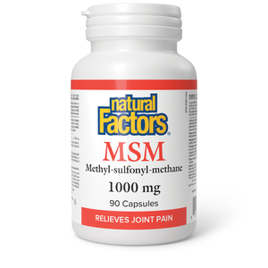Natural Factors, Msm 1000 Mg, Relieves Joint Pain - 90 Capsule Natural Factors, Msm 1000 Mg, Relieves Joint Pain - 90 Capsule