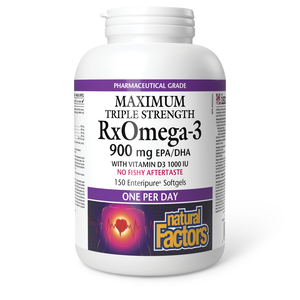 Natural Factors, Rx Omega-3 + Vitamin D3 - 150 Softgels Natural Factors, Rx Omega-3 + Vitamin D3 - 150 Softgels