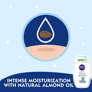 Nivea Baby, Caring Oil Delicate With Natural Almond Oil - 200 Ml - 3 Nivea Baby, Caring Oil Delicate With Natural Almond Oil - 200 Ml - 3