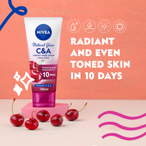 Nivea, Body Lotion Vitamin C & A With Cherry Scent - 180 Ml - 2 Nivea, Body Lotion Vitamin C & A With Cherry Scent - 180 Ml - 2