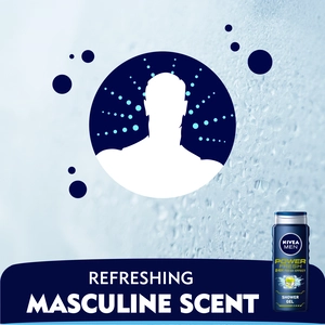 Nivea, Men Shower Gel Power Fresh - 500 Ml - 3 Nivea, Men Shower Gel Power Fresh - 500 Ml - 3