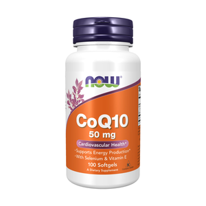 Now, CoQ10 50 mg, Cardiovascular Health - 100 Softgels Now, CoQ10 50 mg, Cardiovascular Health - 100 Softgels