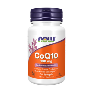 Now, Coenzyme Q10, Cardiovascular Health, 100 Mg - 50 Capsules Now, Coenzyme Q10, Cardiovascular Health, 100 Mg - 50 Capsules