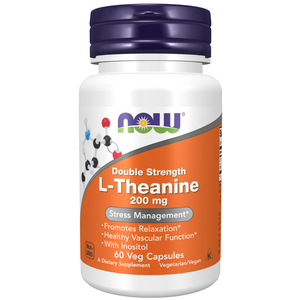Now, L-Theanine, 200 Mg, Stress Management - 60 Capsules Now, L-Theanine, 200 Mg, Stress Management - 60 Capsules