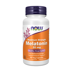 Now, Melatonin 20 mg, Maximum Strength Sleep Support - 90 Capsules Now, Melatonin 20 mg, Maximum Strength Sleep Support - 90 Capsules