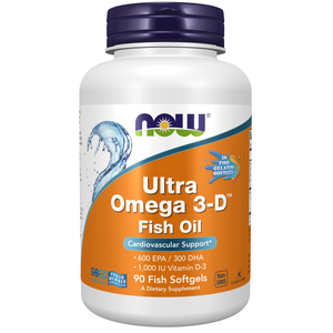 Now, Omega 3 + Vitamin D-3, Cardiovascular Support - 90 Capsules Now, Omega 3 + Vitamin D-3, Cardiovascular Support - 90 Capsules