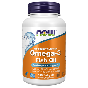 Now, Omega-3, 1000 Mg, Cardiovascular Support - 100 Capsules Now, Omega-3, 1000 Mg, Cardiovascular Support - 100 Capsules