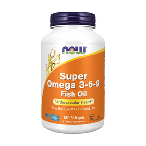 Now, Super Omega 3-6-9 1200 mg, Cardiovascular Health - 180 Softgels Now, Super Omega 3-6-9 1200 mg, Cardiovascular Health - 180 Softgels