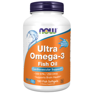 Now, Ultra Omega-3, Cardiovascular Support - 180 Capsules Now, Ultra Omega-3, Cardiovascular Support - 180 Capsules