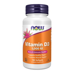 Now, Vitamin D3 1,000 Iu, Bone & Immune Support - 180 Capsules Now, Vitamin D3 1,000 Iu, Bone & Immune Support - 180 Capsules