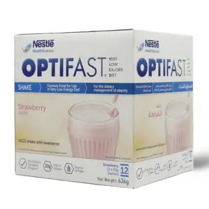 Optifast, Milk Shake Strawberry Flavor 12X 53 Gm - 1 Kit - 2 Optifast, Milk Shake Strawberry Flavor 12X 53 Gm - 1 Kit - 2