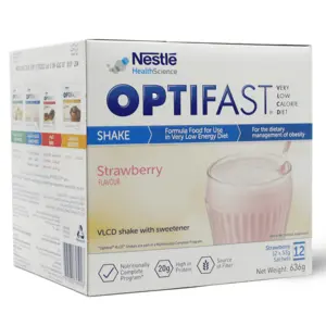 Optifast, Milk Shake Strawberry Flavor 12X 53 Gm - 1 Kit - 4 Optifast, Milk Shake Strawberry Flavor 12X 53 Gm - 1 Kit - 4