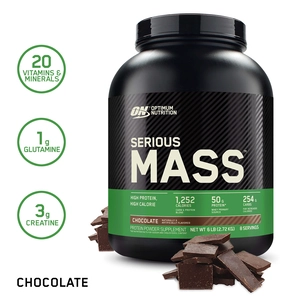Optimum Nutrition, Serious Mass Chocolate Flavor - 2.72 Kg - 2 Optimum Nutrition, Serious Mass Chocolate Flavor - 2.72 Kg - 2