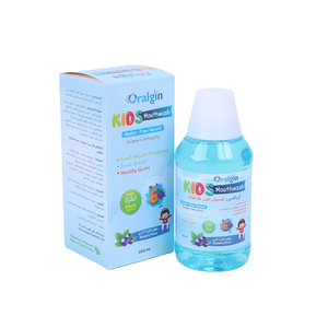 Oralgin, Kids Mouthwash, Myrrh Extract, Blueberry Flavor - 300 Ml Oralgin, Kids Mouthwash, Myrrh Extract, Blueberry Flavor - 300 Ml