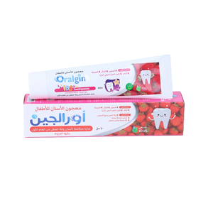 Oralgin, Kids Toothpaste, Strawberry Flavor - 50 Ml Oralgin, Kids Toothpaste, Strawberry Flavor - 50 Ml