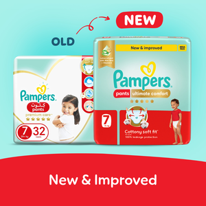 Pampers, Ultimate Comfort Pants Diapers Size 7 17+ Kg - 32 Pcs - 2 Pampers, Ultimate Comfort Pants Diapers Size 7 17+ Kg - 32 Pcs - 2
